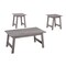 Monarch Specialties Dining Table - 32"X 48" / Dark Taupe / Chrome Metal I 7932P - alternate 1